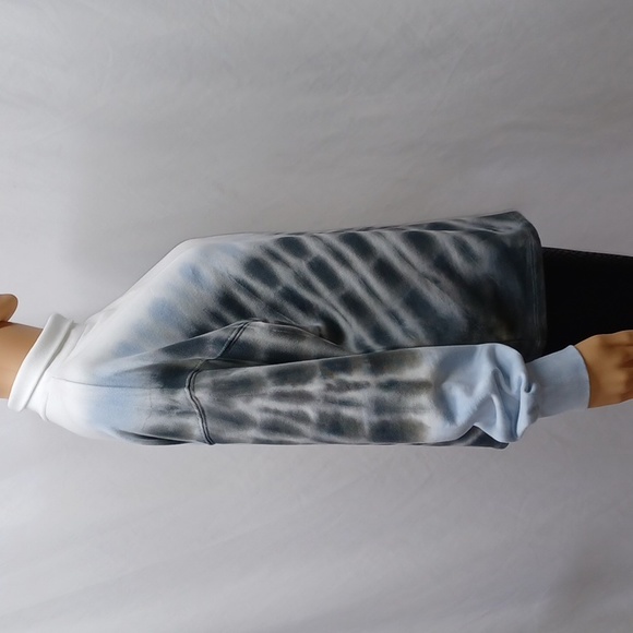 Style & Co Tie-Dye Mock-Neck Sweatshirt, Blue/Black Combo - Picture 5 of 11